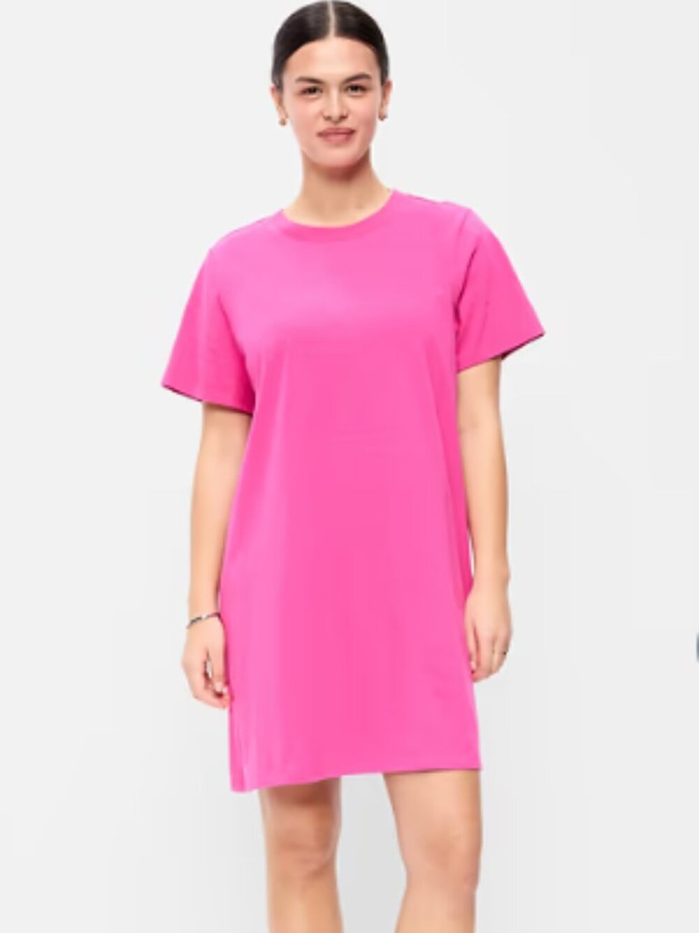 Old Navy Vintage Tee T-Shirt Dress Bubblegum Pink Short Sleeve Medium M